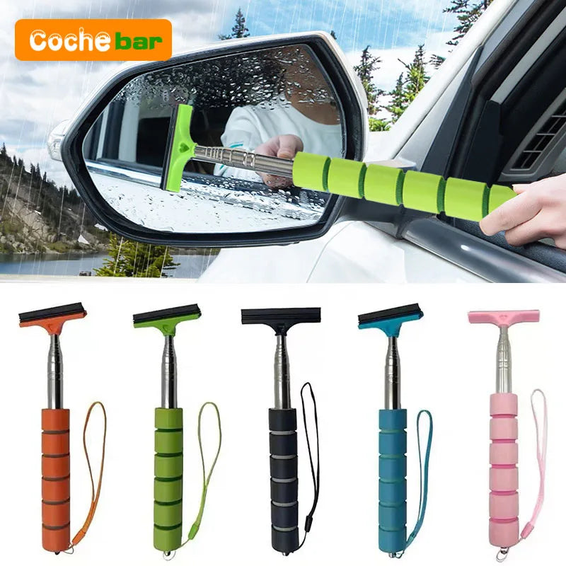 Telescopic Car Rearview Mirror Wiper – Extendable Multifunction Glass Cleaner