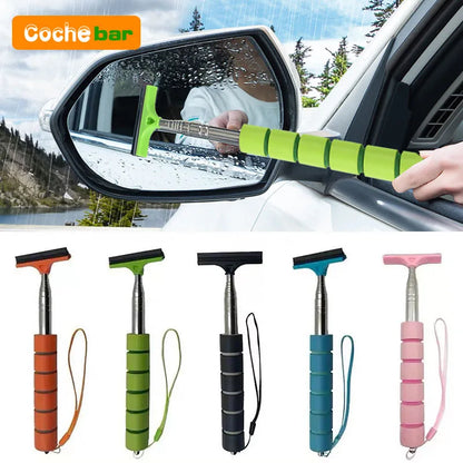 Telescopic Car Rearview Mirror Wiper – Extendable Multifunction Glass Cleaner