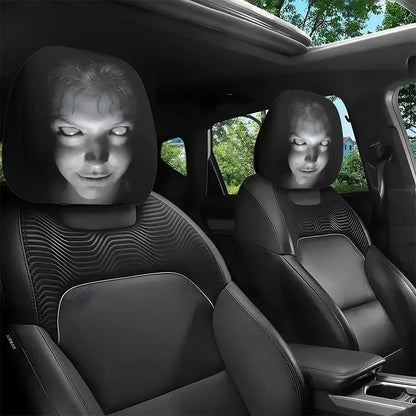 Coprisedile Poggiatesta Auto Halloween – 2 Pezzi Universali Elastici