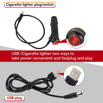 Car Ambient LED Lights 36/48/72 LED – Wireless Remote Control and RGB App