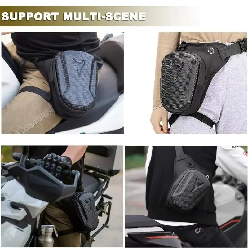 Borsa da Gamba Moto Impermeabile – Marsupio Crossbody per Motociclisti Uomo e Donna