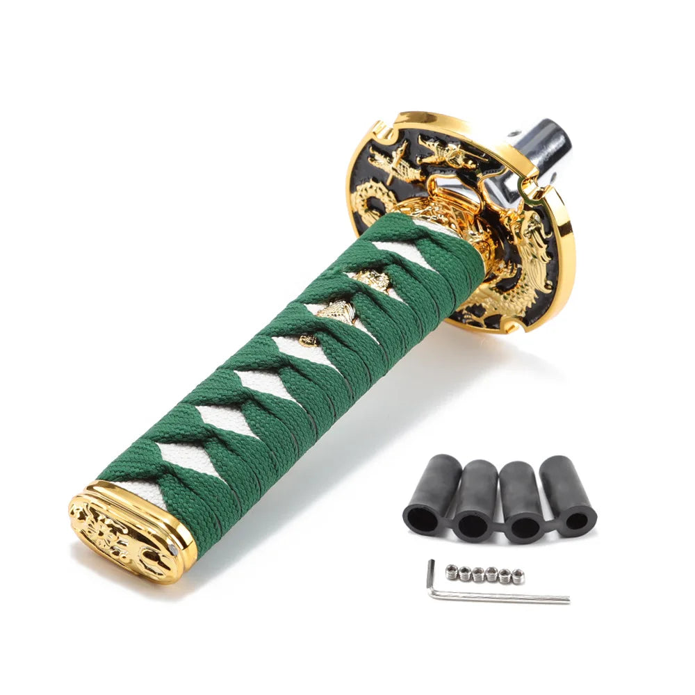 Pomello del Cambio JDM Katana 150mm – Spada Samurai con 4 Adattatori, Universale per Auto Manuale e Automatica