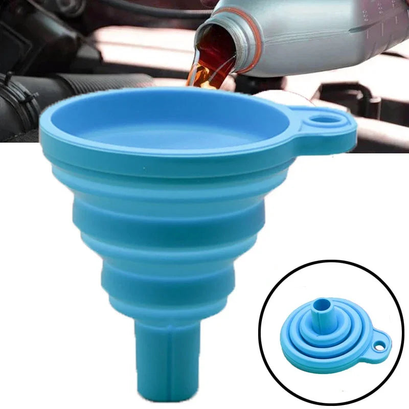 Imbuto Motore Auto in Silicone Pieghevole – Universale per Olio, Carburante e Liquidi