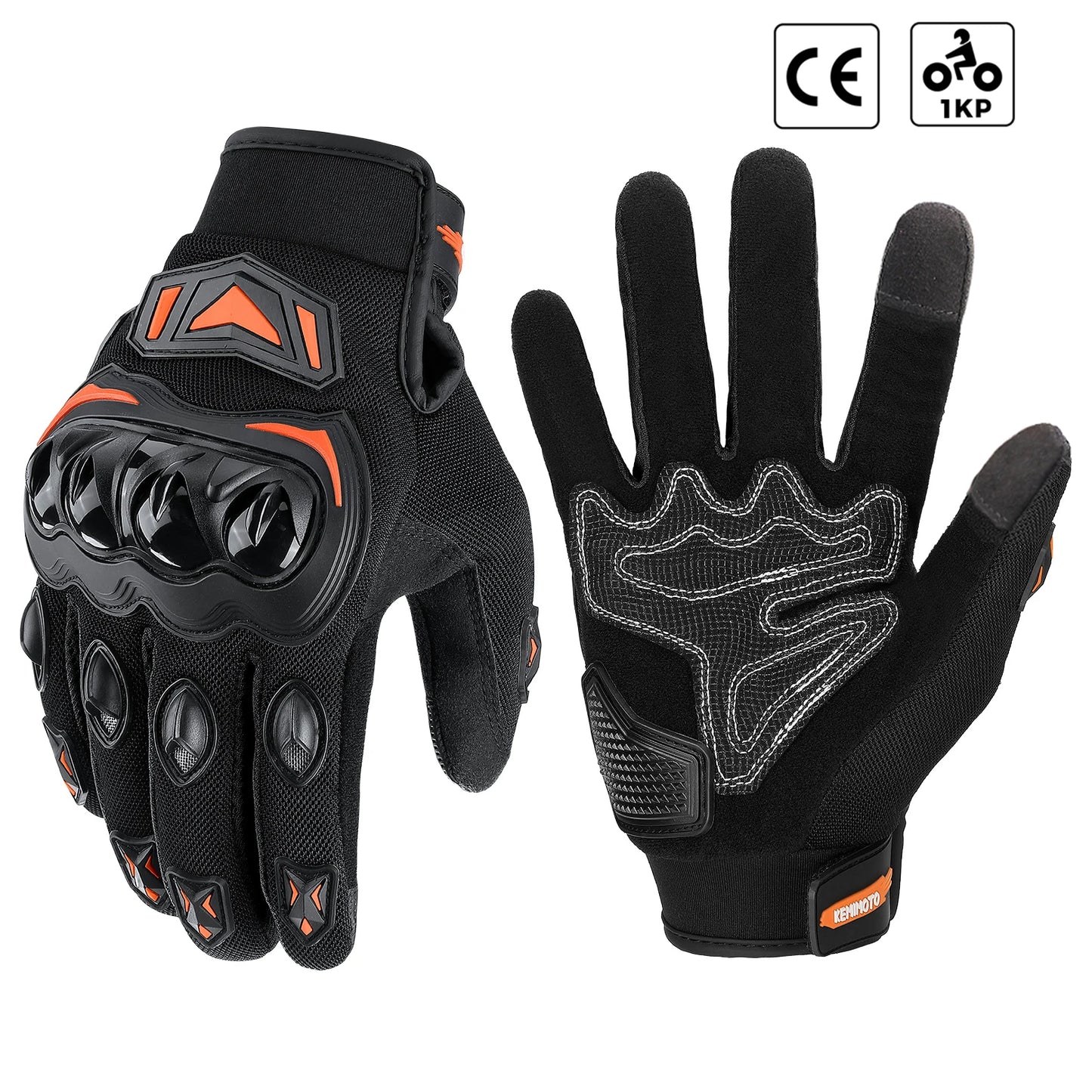 KEMITOUR Guanti Moto Estivi Touch Screen CE – Protezione MTB per Uomo e Donna