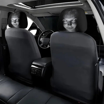 Coprisedile Poggiatesta Auto Halloween – 2 Pezzi Universali Elastici