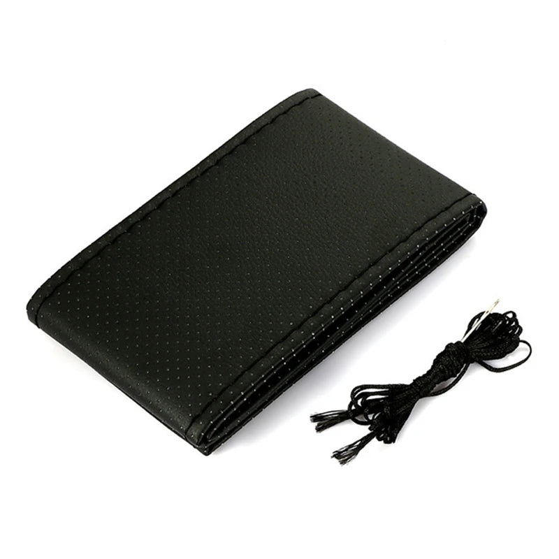 Coprivolante Auto DIY da Cucire – Pelle Artificiale con Ago e Filo, 3 Colori, 38cm