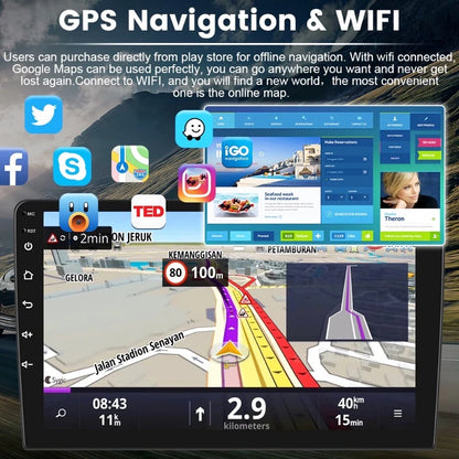 Autoradio Android 13 Universale 7/9/10 Pollici – 2 Din GPS WiFi CarPlay BT