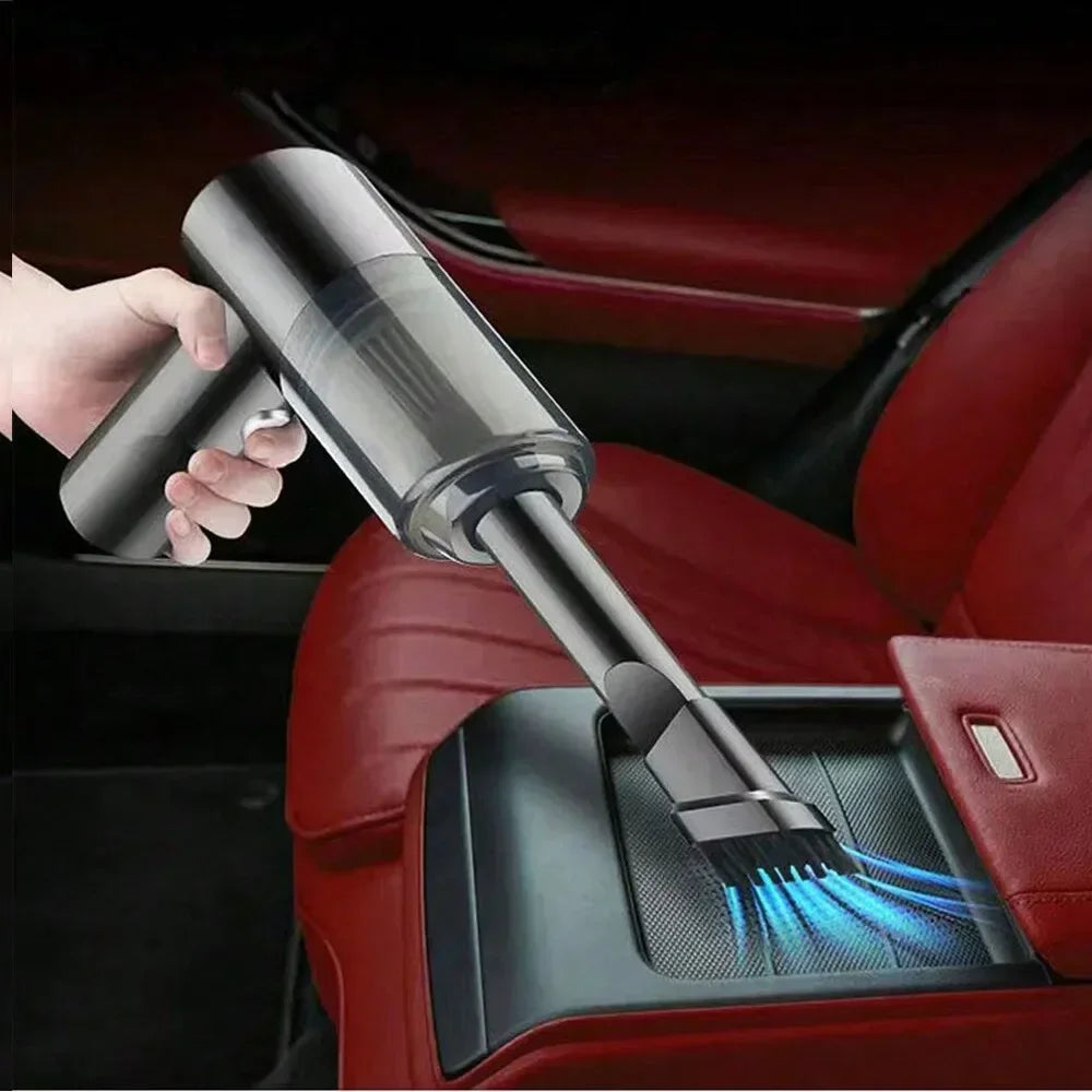 Aspirapolvere Wireless 120W – Portatile Ricaricabile per Auto e Casa, Filtro HEPA Lavabile
