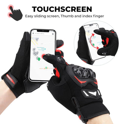 KEMITOUR Guanti Moto Estivi Touch Screen CE – Protezione MTB per Uomo e Donna